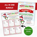 winter christmas fundraiser flyers